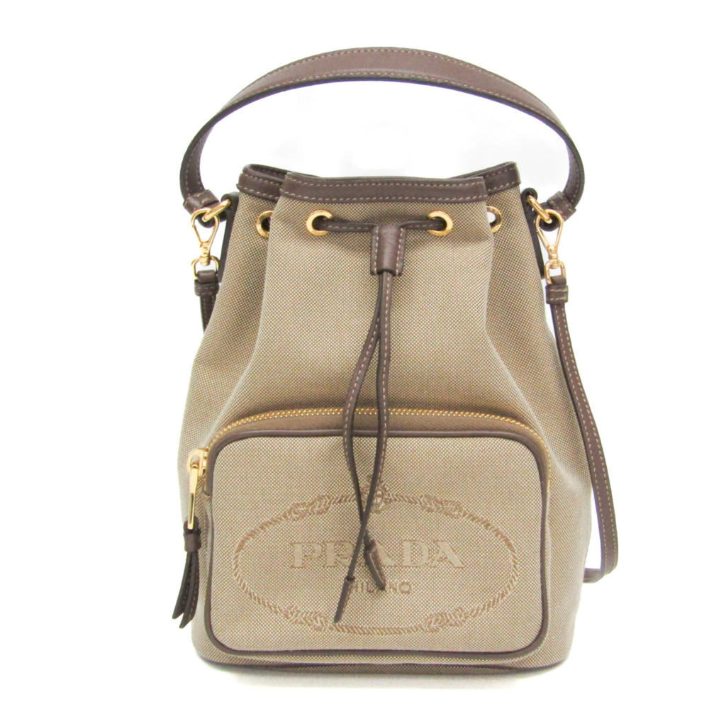 Prada Logo Jacquard · Drawstring Bag