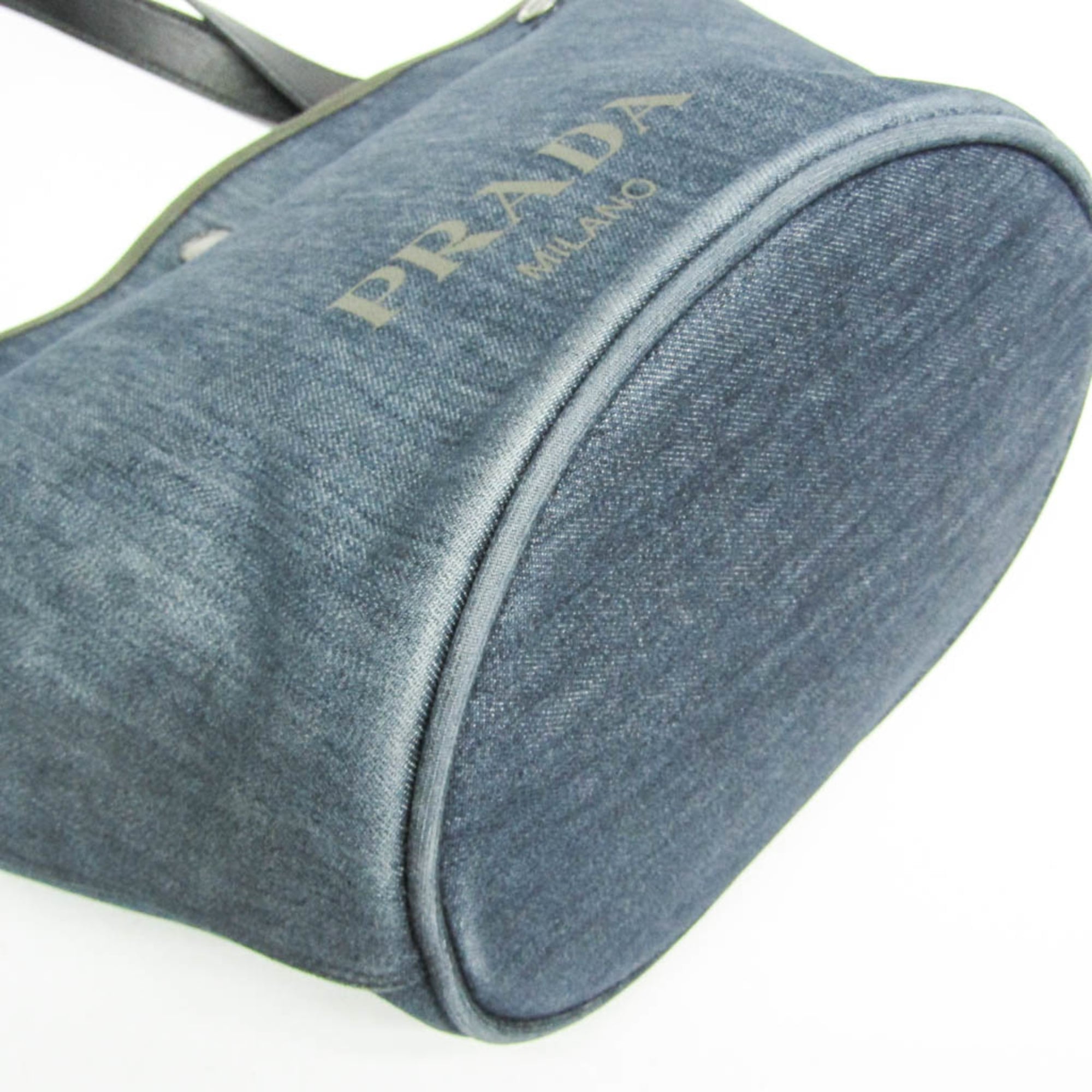 Prada Denim · Leather Tote