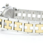 Hermès Clipper Oval · Steel & Gold