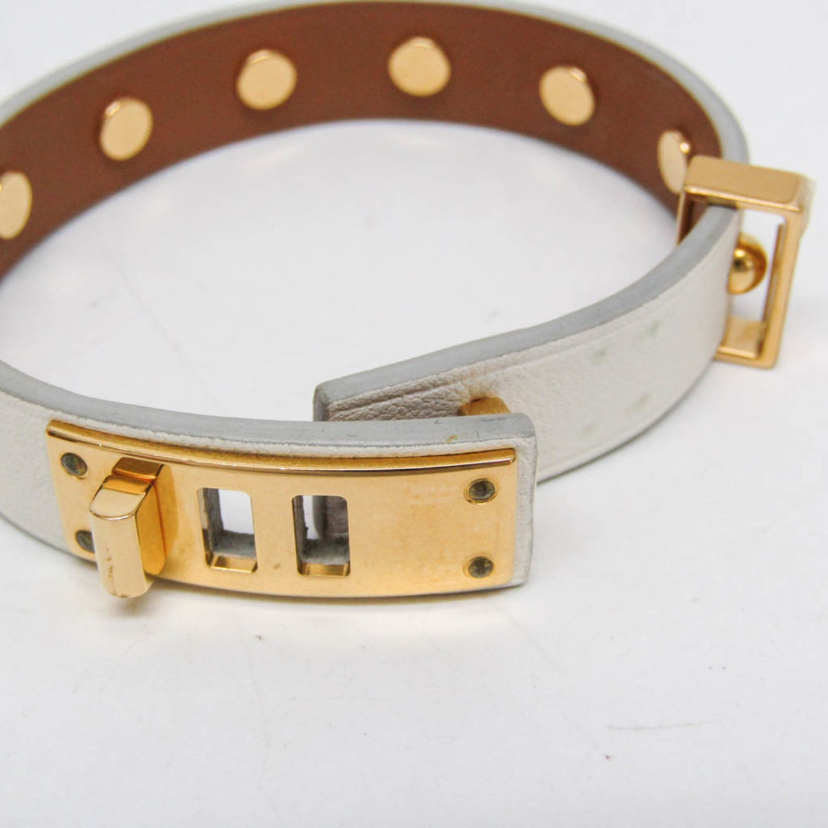 Hermès Mini Dog Clous Carrés · Wrap Bracelet