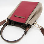 Furla Miastella Mini Bucket · Suede Bordeaux