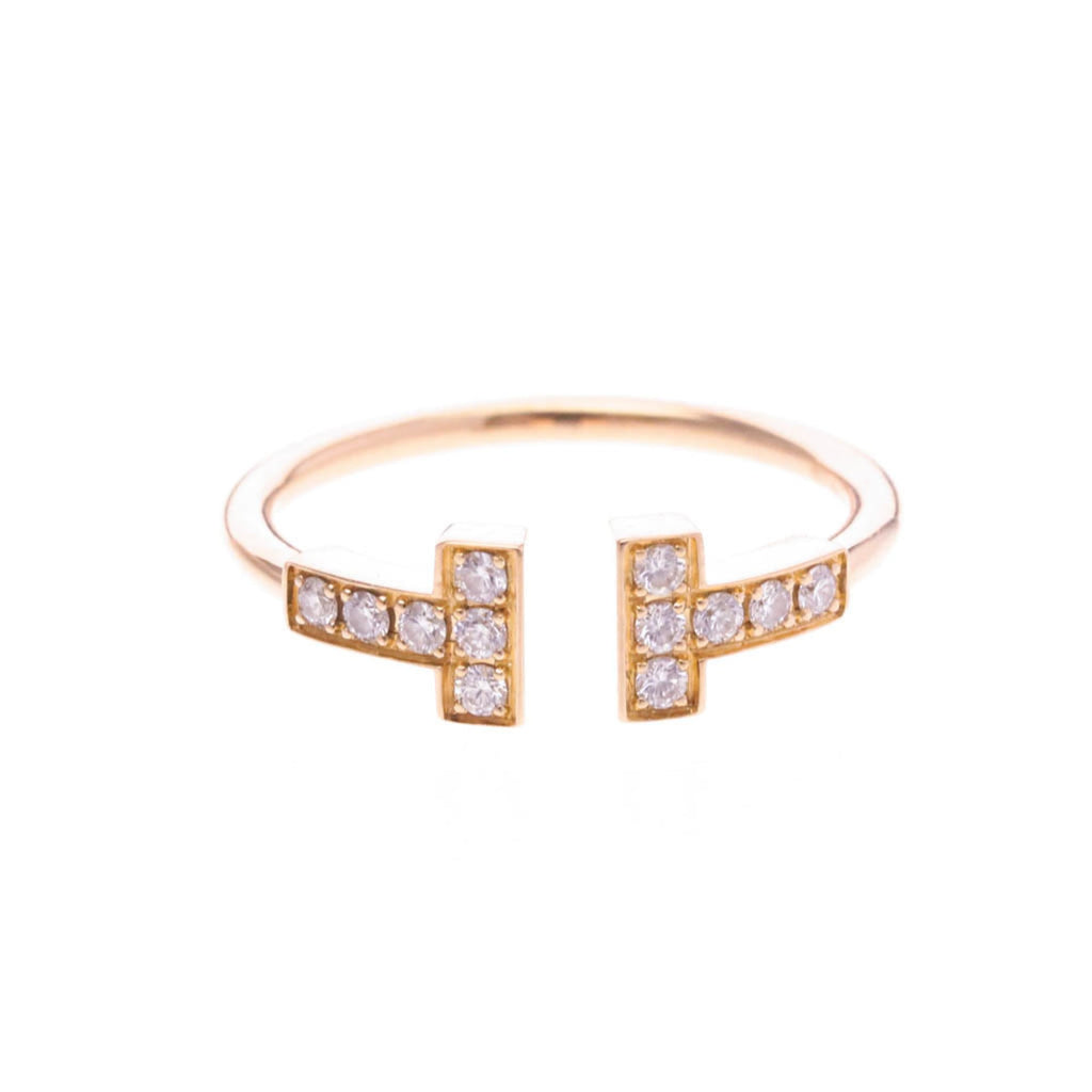 Tiffany T Wire · Rose Gold · Diamond