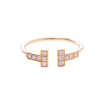 Tiffany T Wire · Rose Gold · Diamond