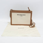 Balenciaga Navy Pochette · Canvas
