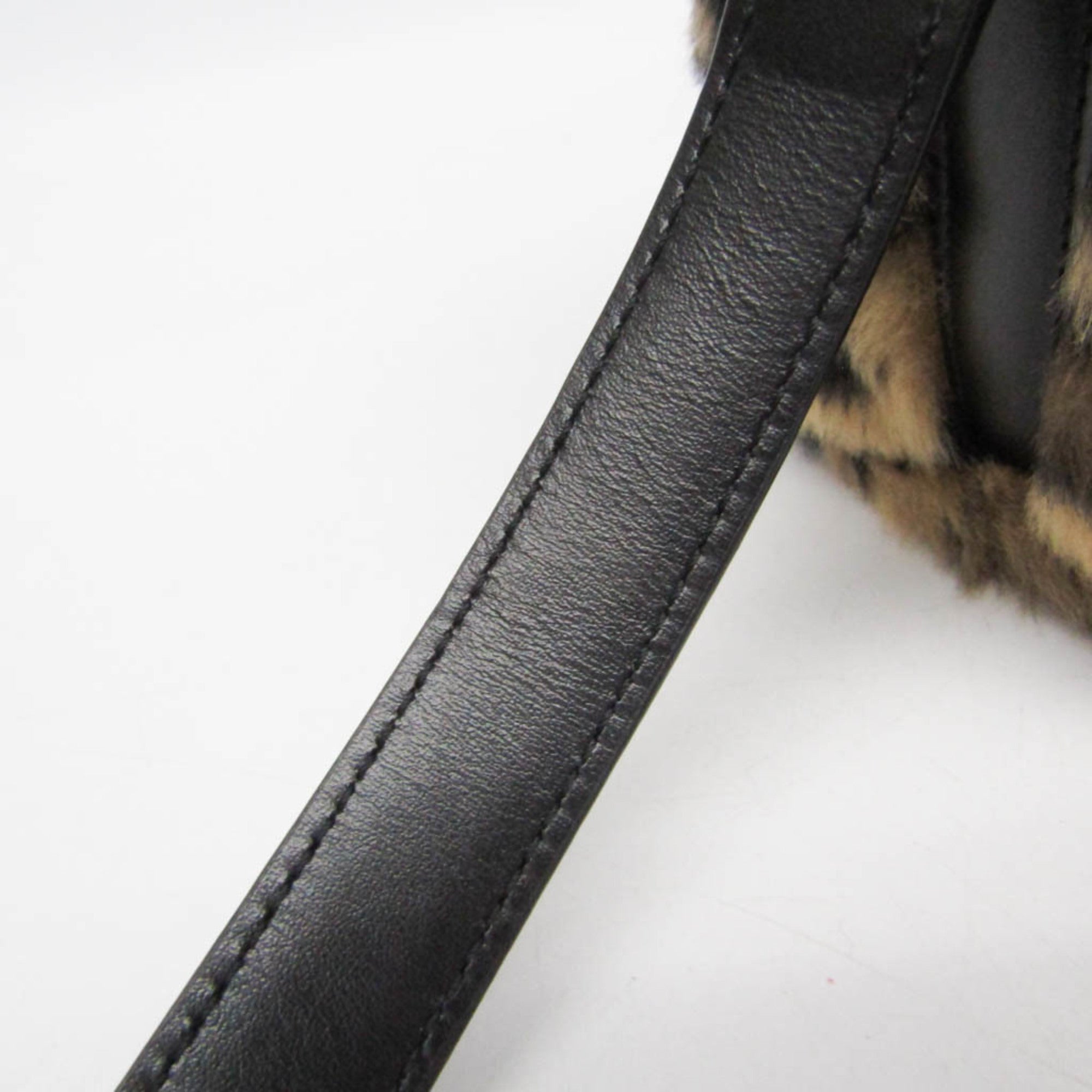Celine Fluffy Box · Leopard Faux Fur