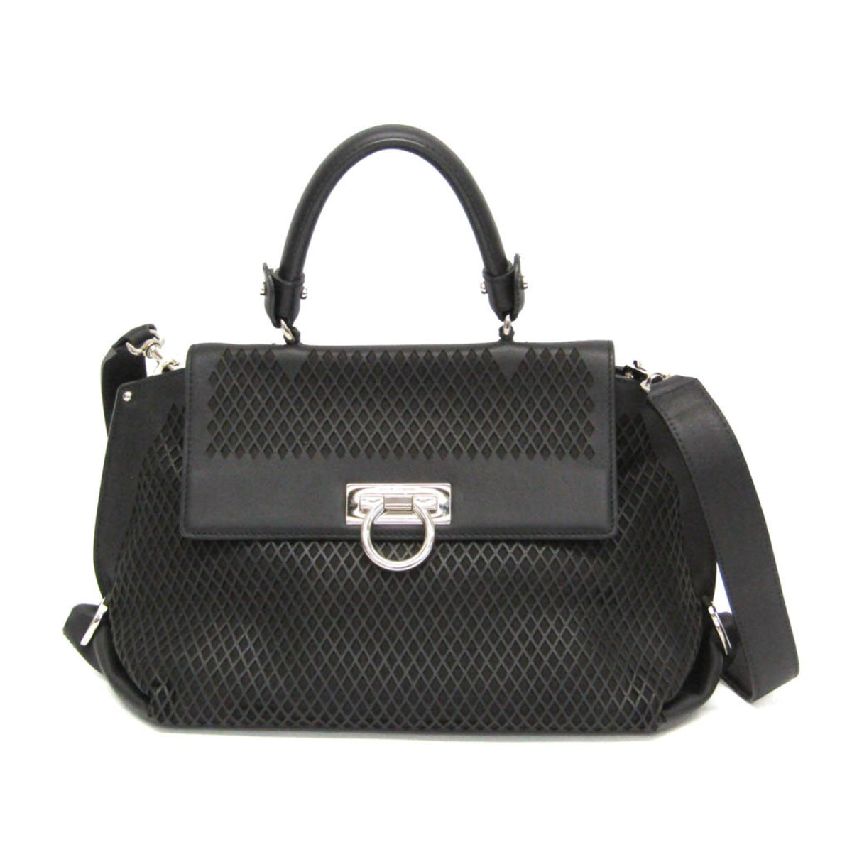 Salvatore Ferragamo Gancini · Punching Leather