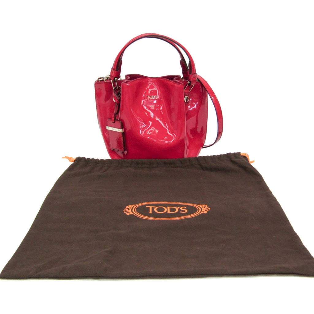 Tod's Mini Flower · Patent Leather