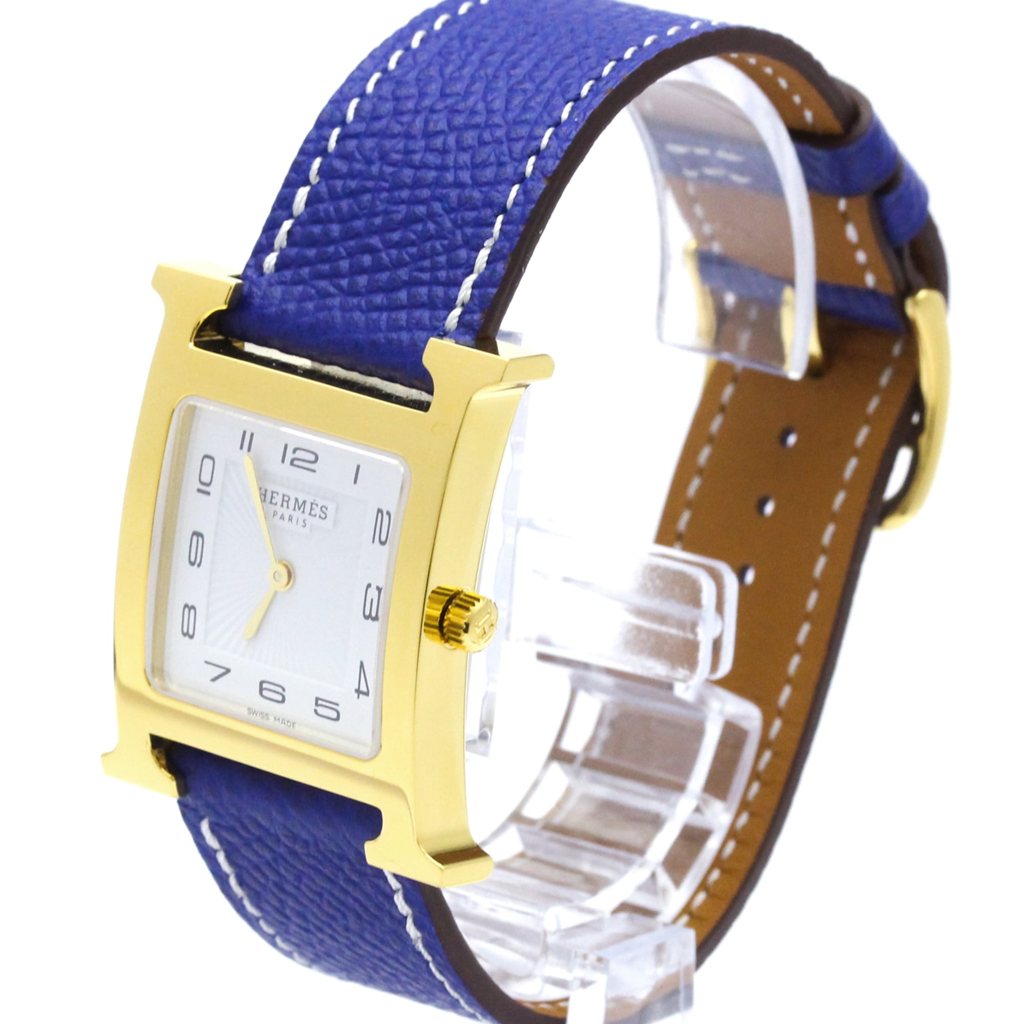 Hermès Heure H · Gold Plated · Quartz