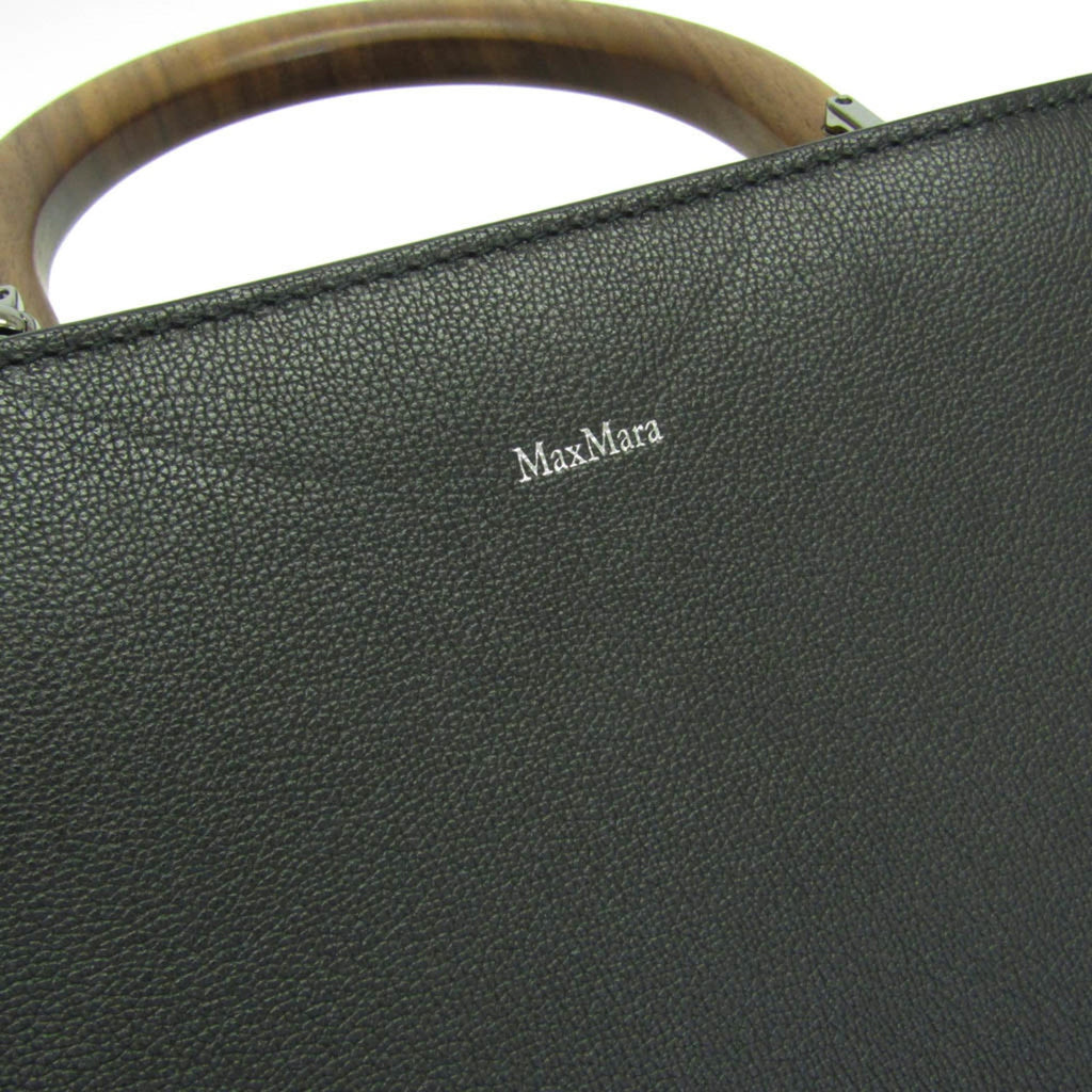 Max Mara Wooden Handle Flap Bag