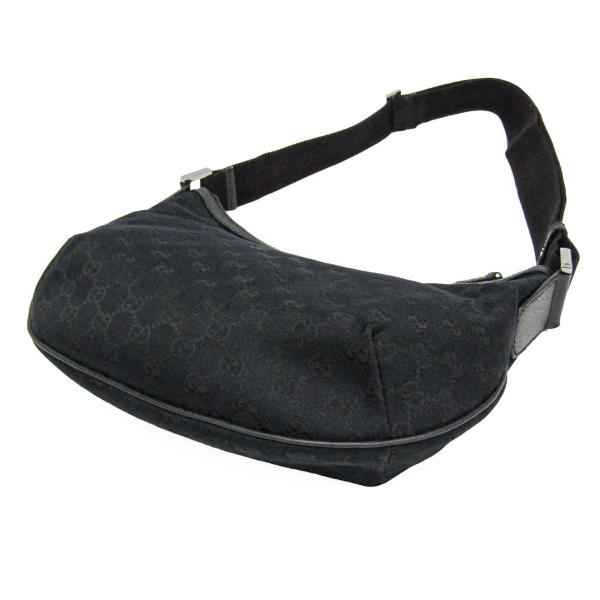 Gucci GG Canvas · Leather Shoulder Bag