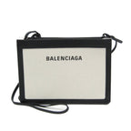Balenciaga Navy Pochette · Canvas & Leather