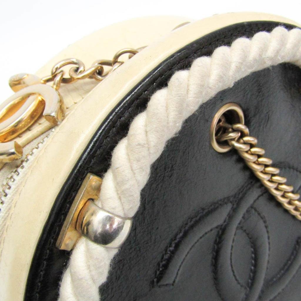 Chanel Coco Mark · Round Chain · Leather