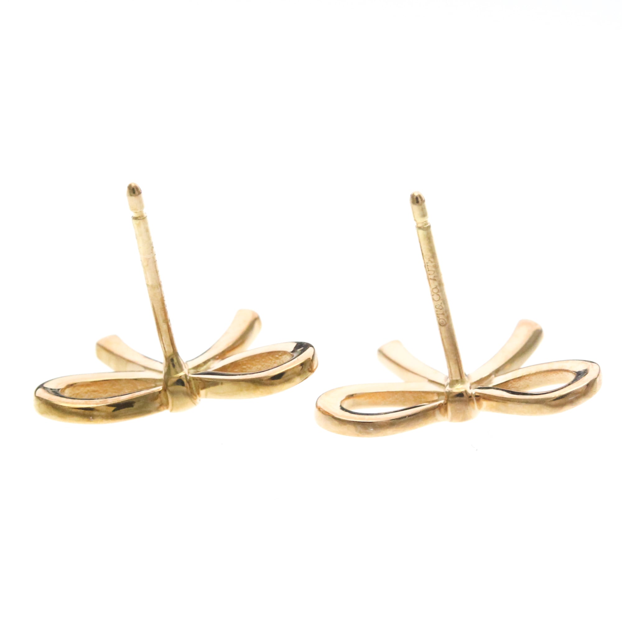 Tiffany Bow · Rose Gold Studs