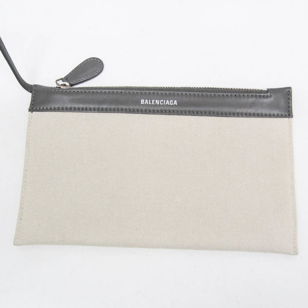 Balenciaga Navy Cabas S · Canvas & Leather