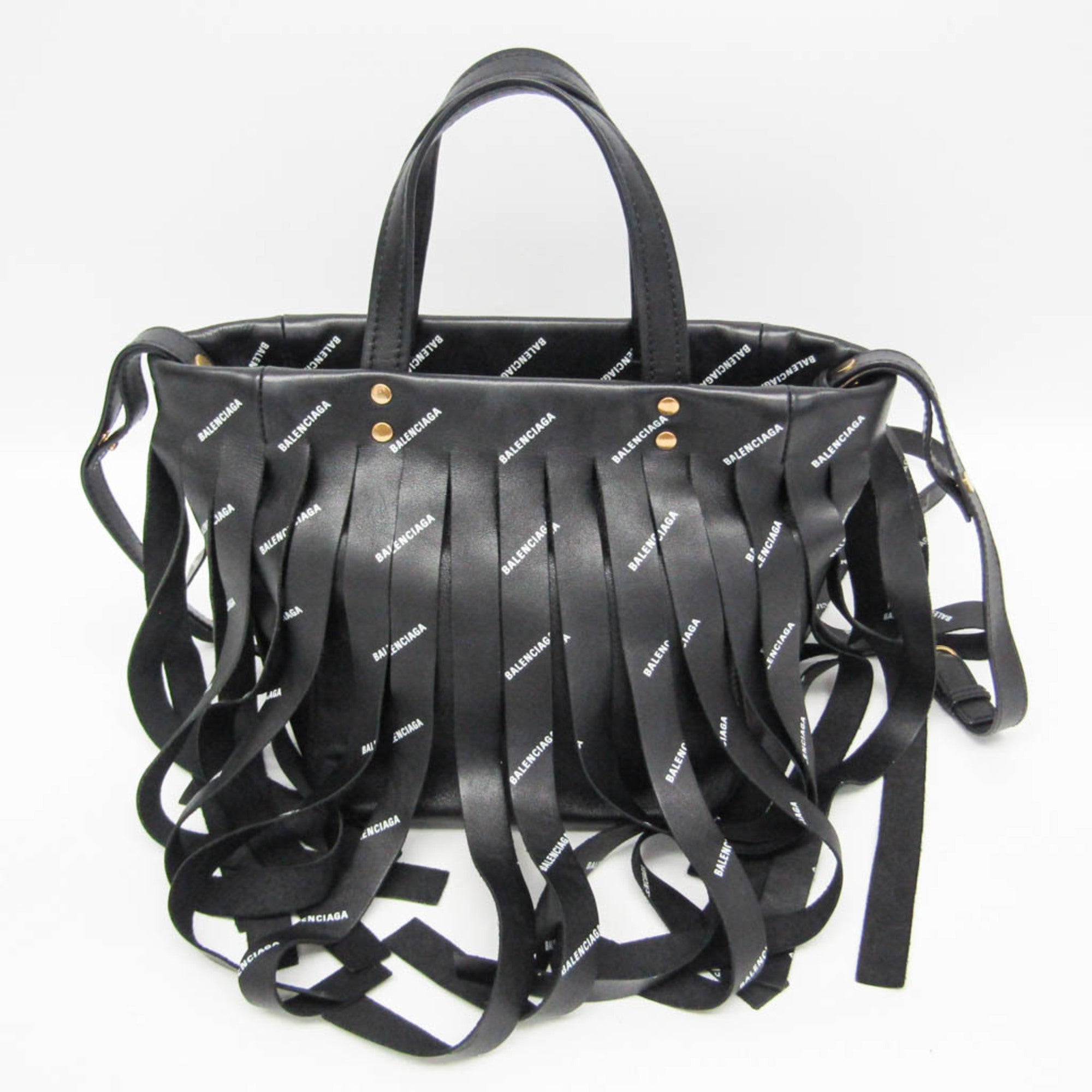 Balenciaga Laundry Cabas XS · Fringe · Leather