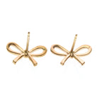 Tiffany Bow · Rose Gold Studs