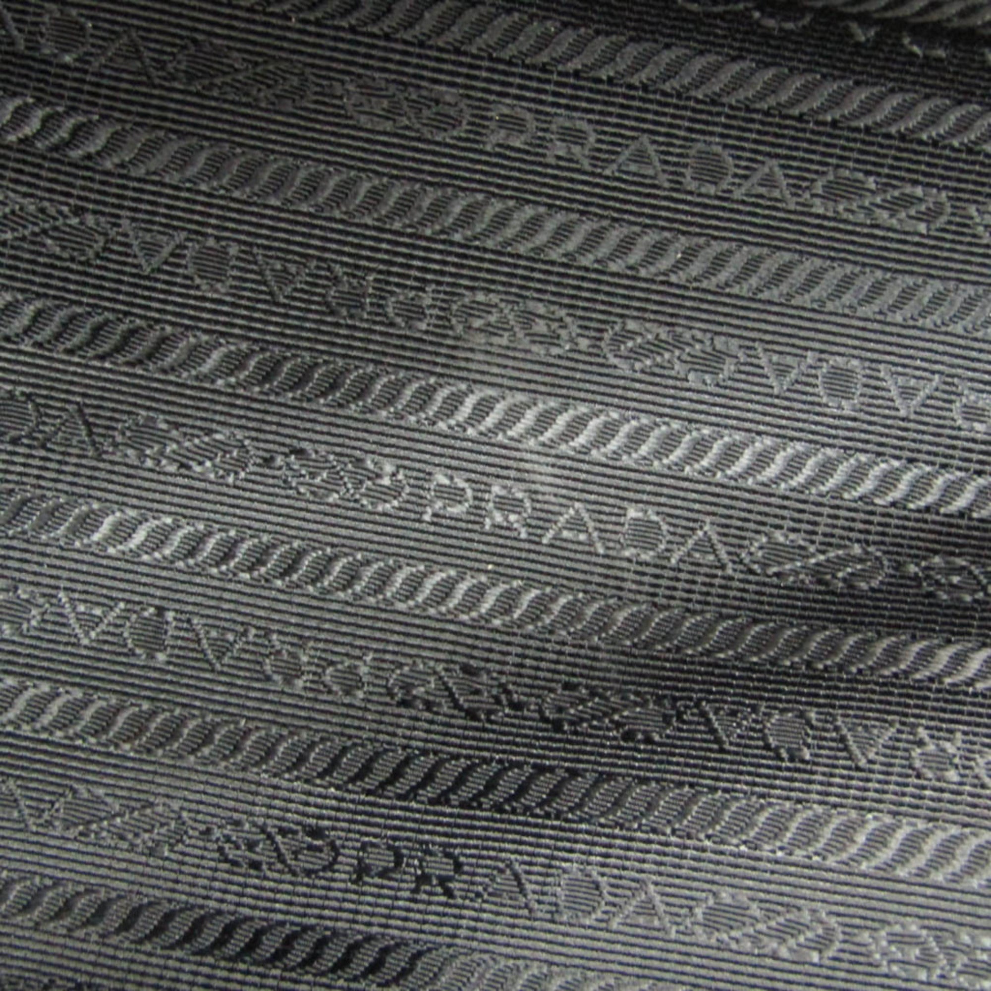 Prada Logo Jacquard · Leather