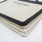 Balenciaga Navy Pochette · Canvas & Leather