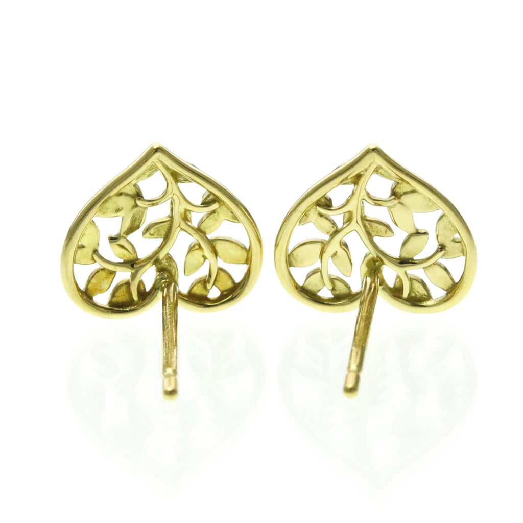 Tiffany Olive Leaf Heart · 18K Yellow Gold