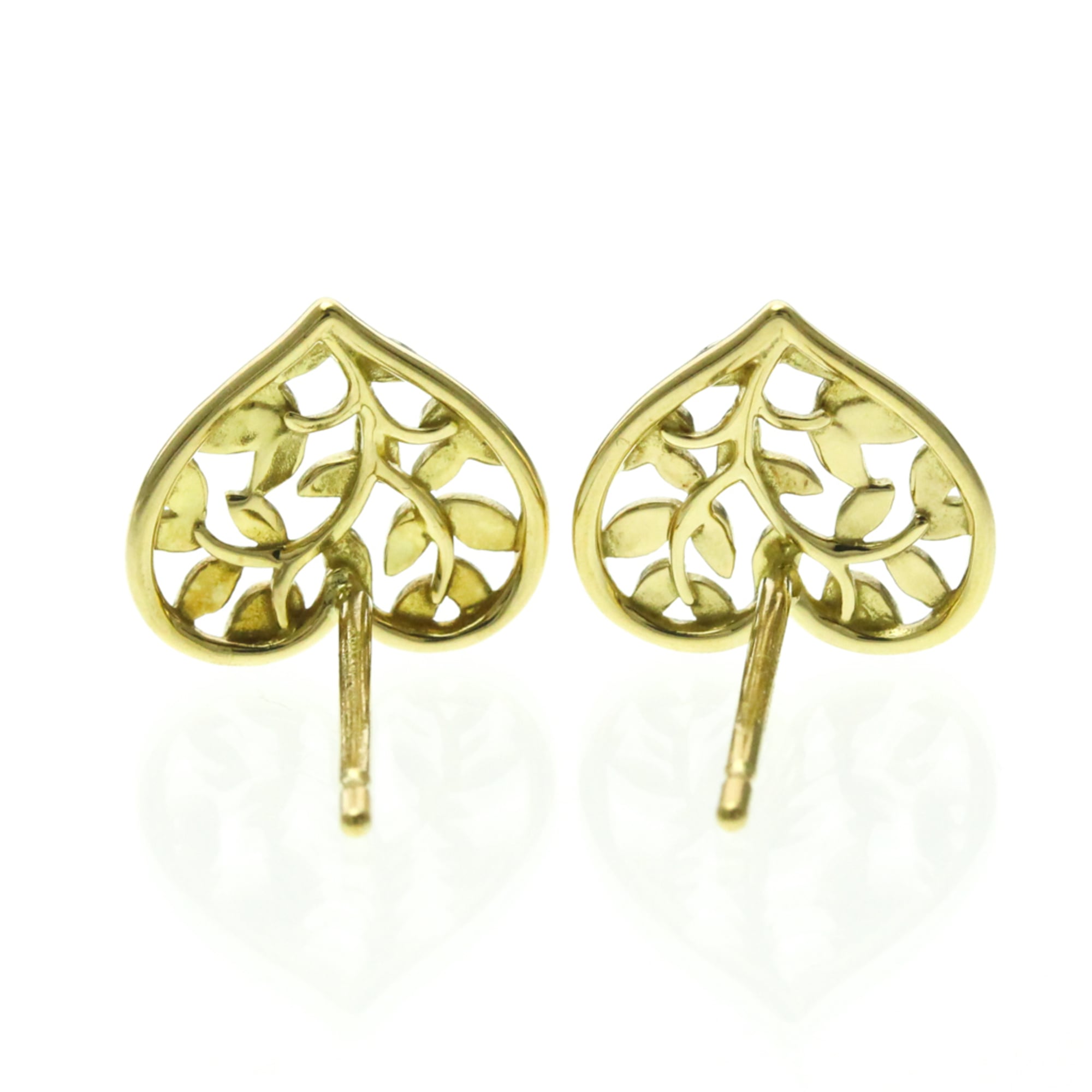 Tiffany Olive Leaf Heart · 18K Yellow Gold