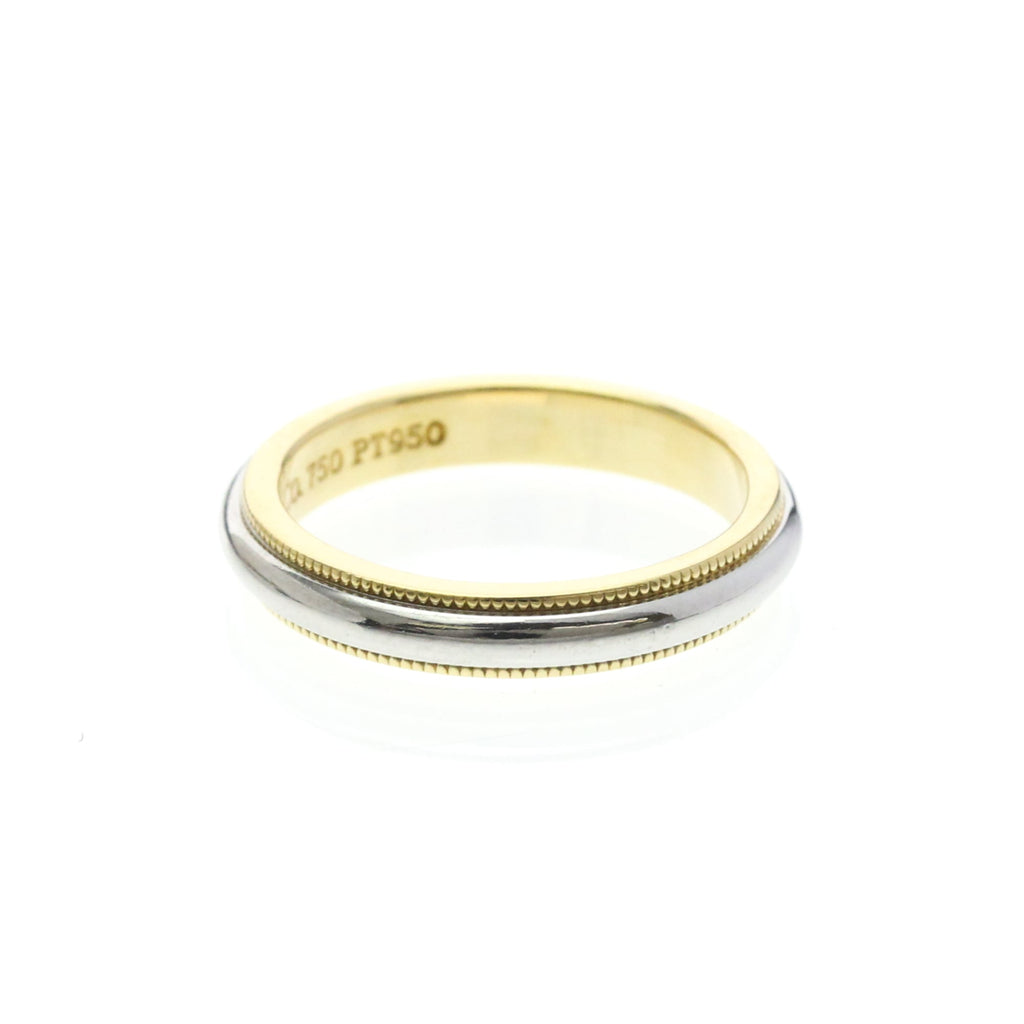 Tiffany Milgrain · Platinum & 18K Yellow Gold