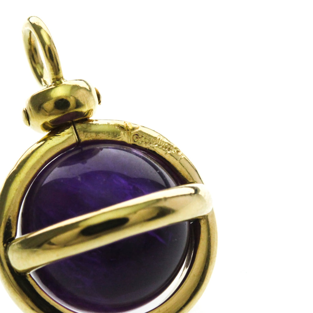 Pomellato Amethyst Charm · 18K Yellow Gold