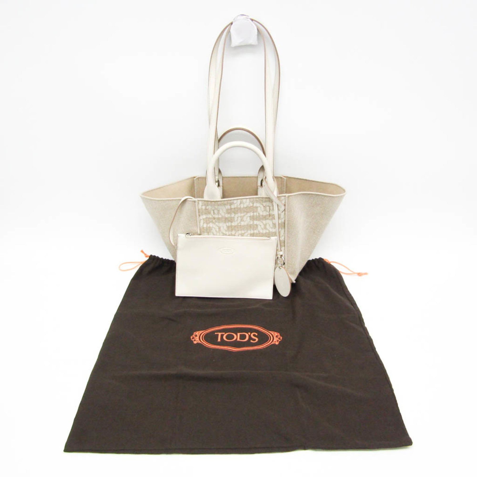 Tod's Double-Handle Shopping Bag · Linen