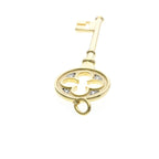 Tiffany Clover Key · 18K Yellow Gold · Diamond