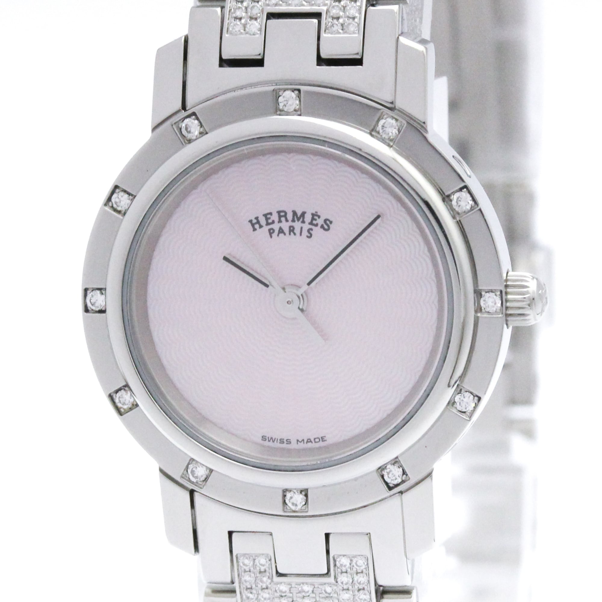 Hermès Clipper · Diamond · Mother-of-Pearl