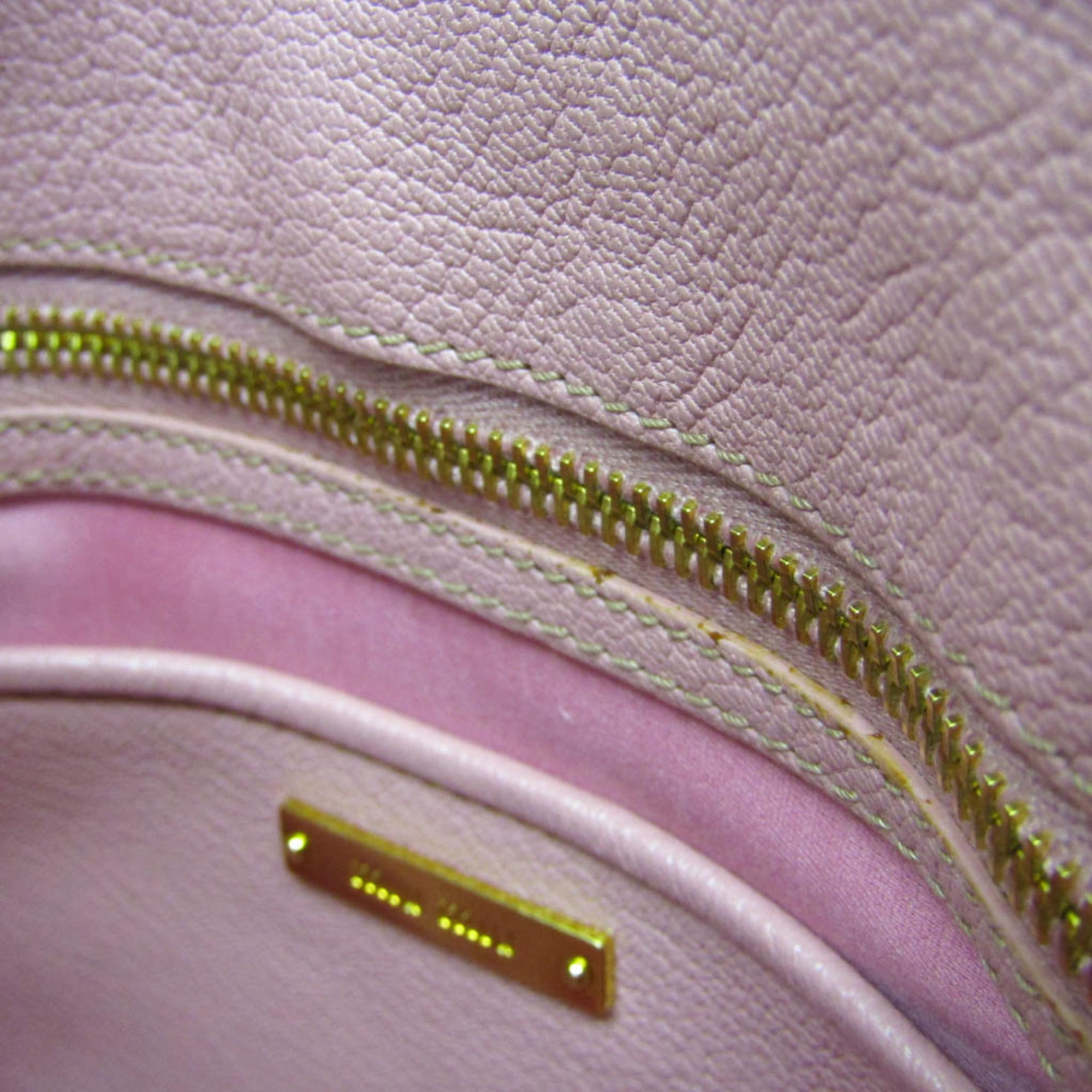 Miu Miu Madras · Leather Shoulder Bag