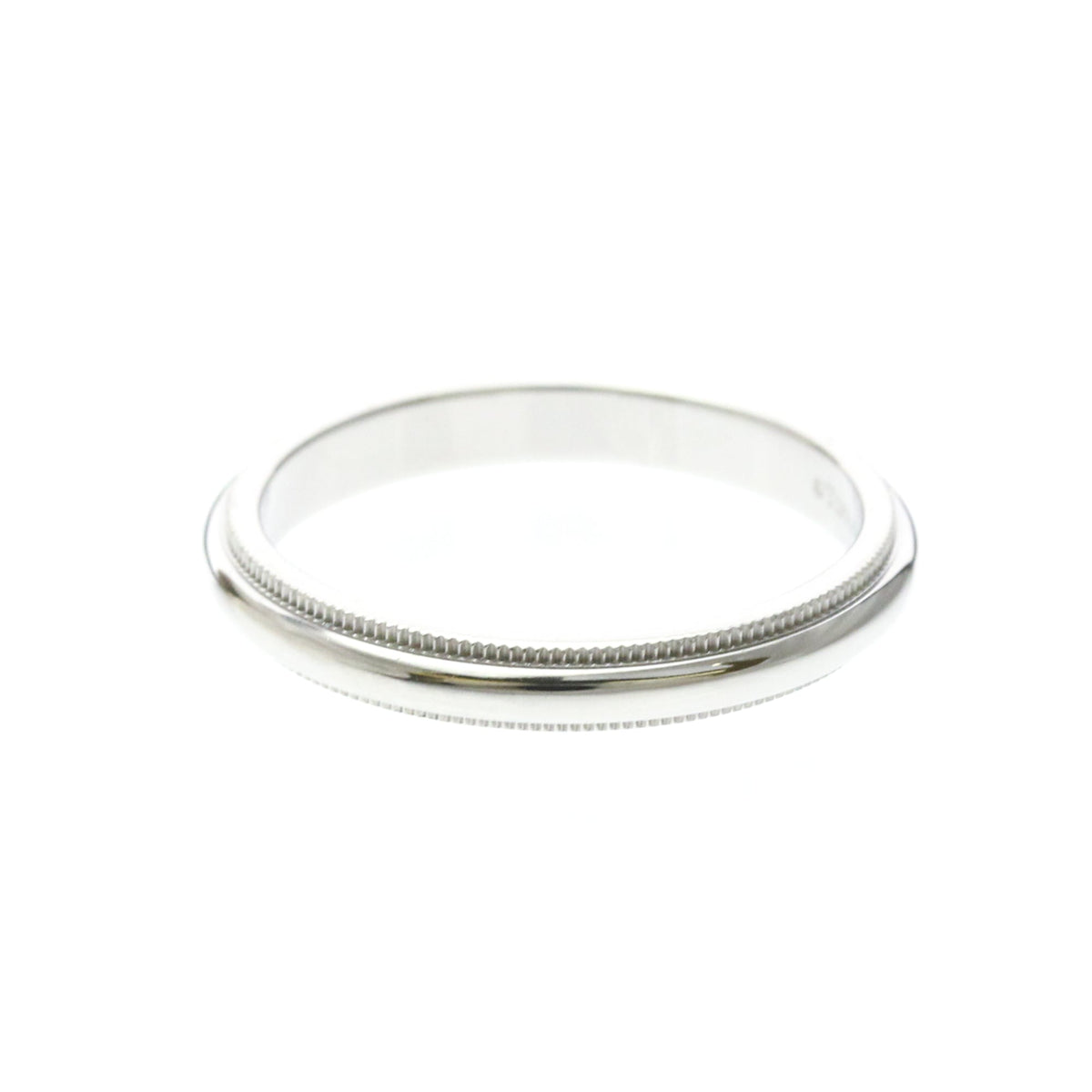Tiffany Milgrain Band · Platinum