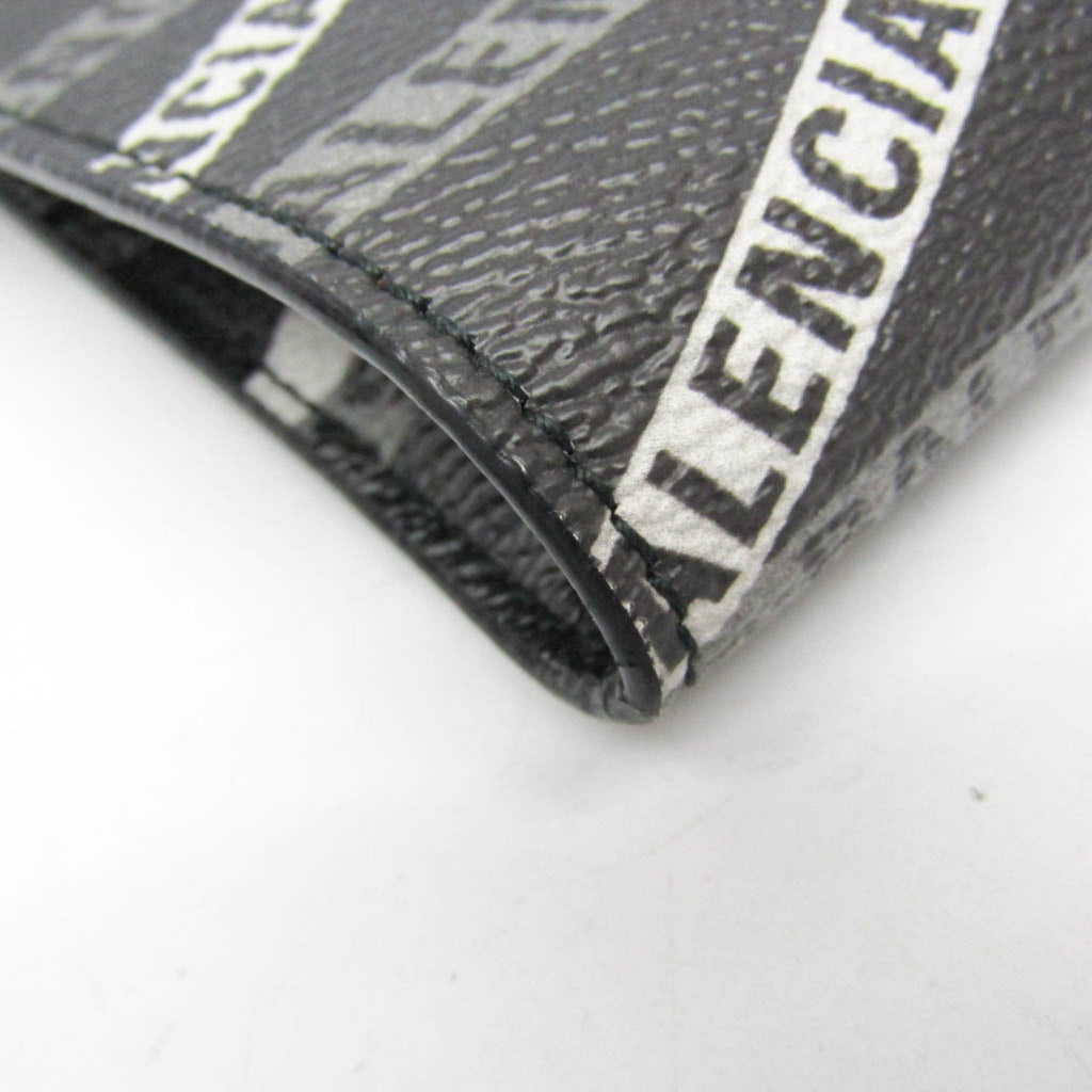 Balenciaga Logo Print · Leather Clutch