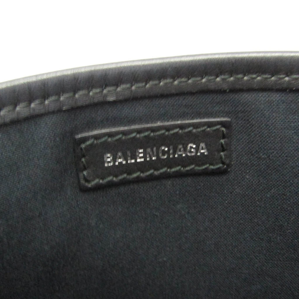 Balenciaga Navy Cabas XS · Canvas & Leather
