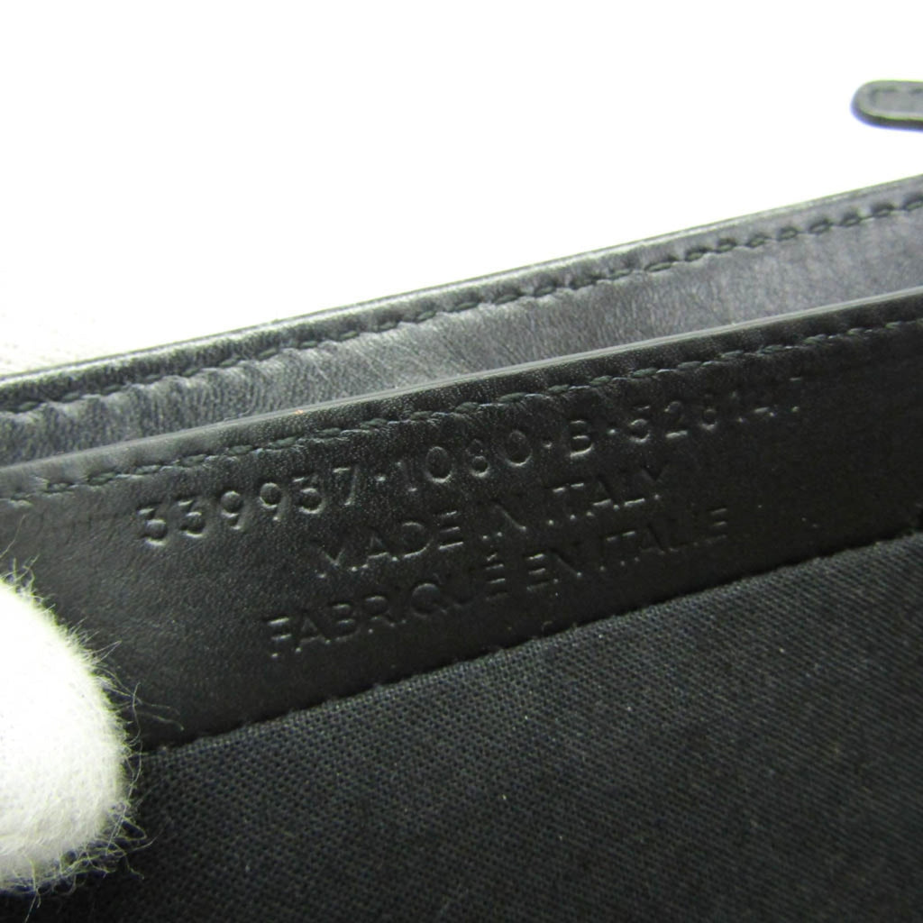 Balenciaga Navy Pochette · Canvas & Leather
