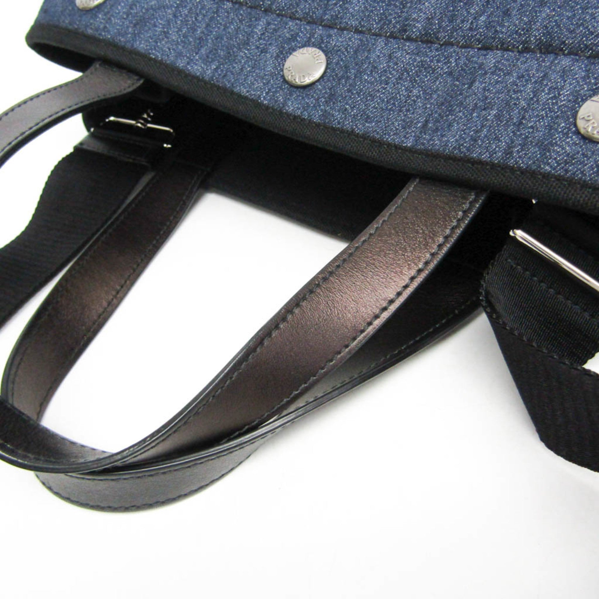 Prada Denim City Calf · Tote Bag