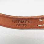 Hermès Api · Leather & Metal Bangle