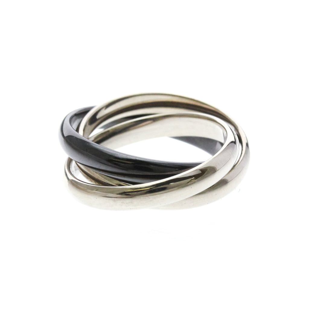 Cartier Trinity · 18K White Gold & Ceramic