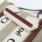 Chloé Woody Mini · Canvas & Leather