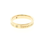Tiffany Flat Band · Three Diamonds · Rose Gold