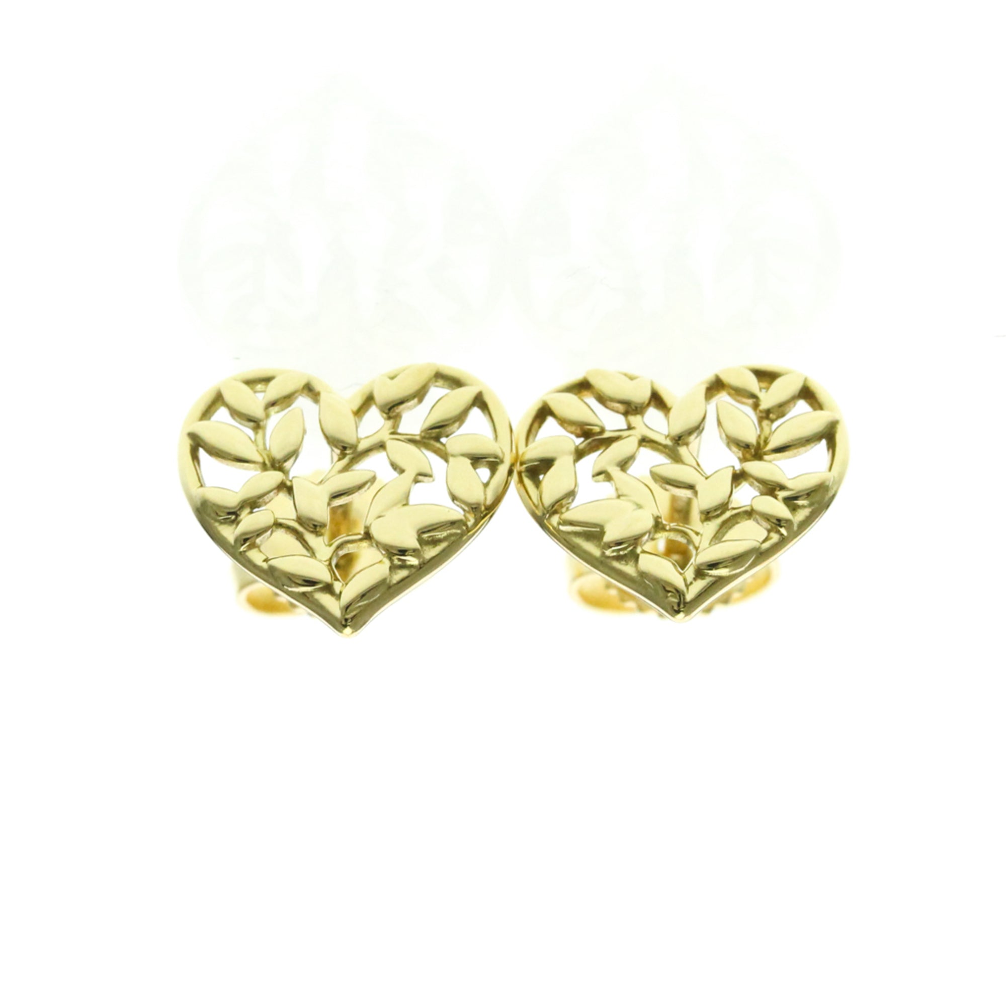 Tiffany Olive Leaf Heart · 18K Yellow Gold