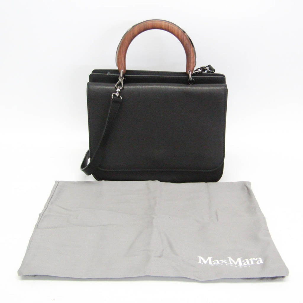 Max Mara Wooden Handle Flap Bag