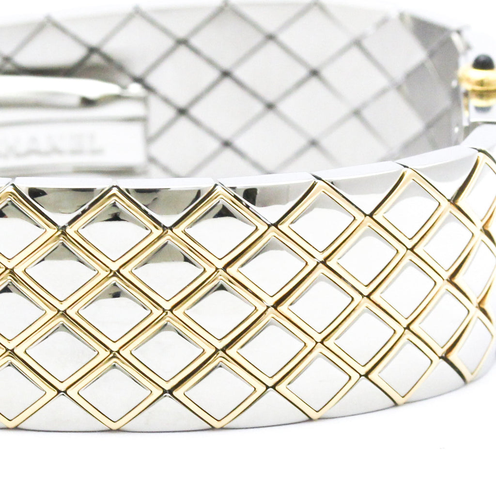 Chanel Matelasse · 18K Yellow Gold · Steel