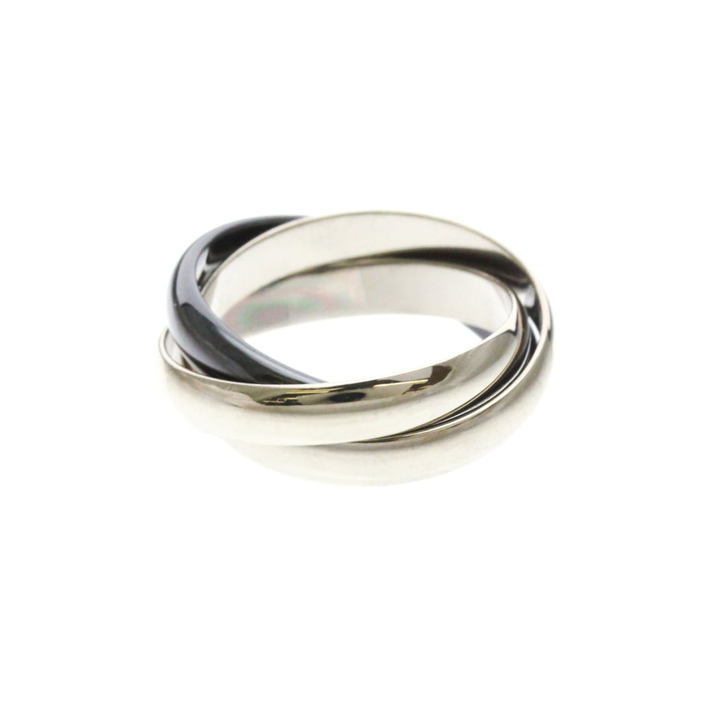 Cartier Trinity · 18K White Gold & Ceramic