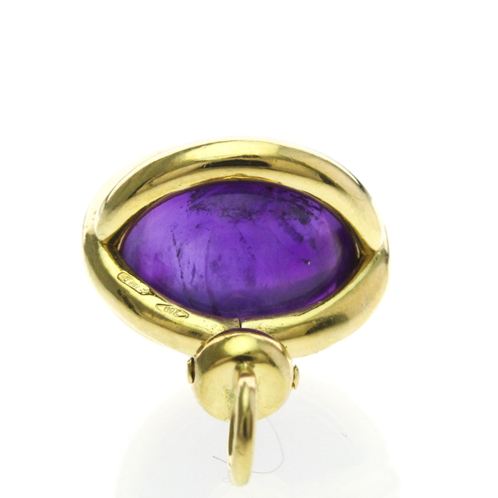 Pomellato Amethyst Charm · 18K Yellow Gold