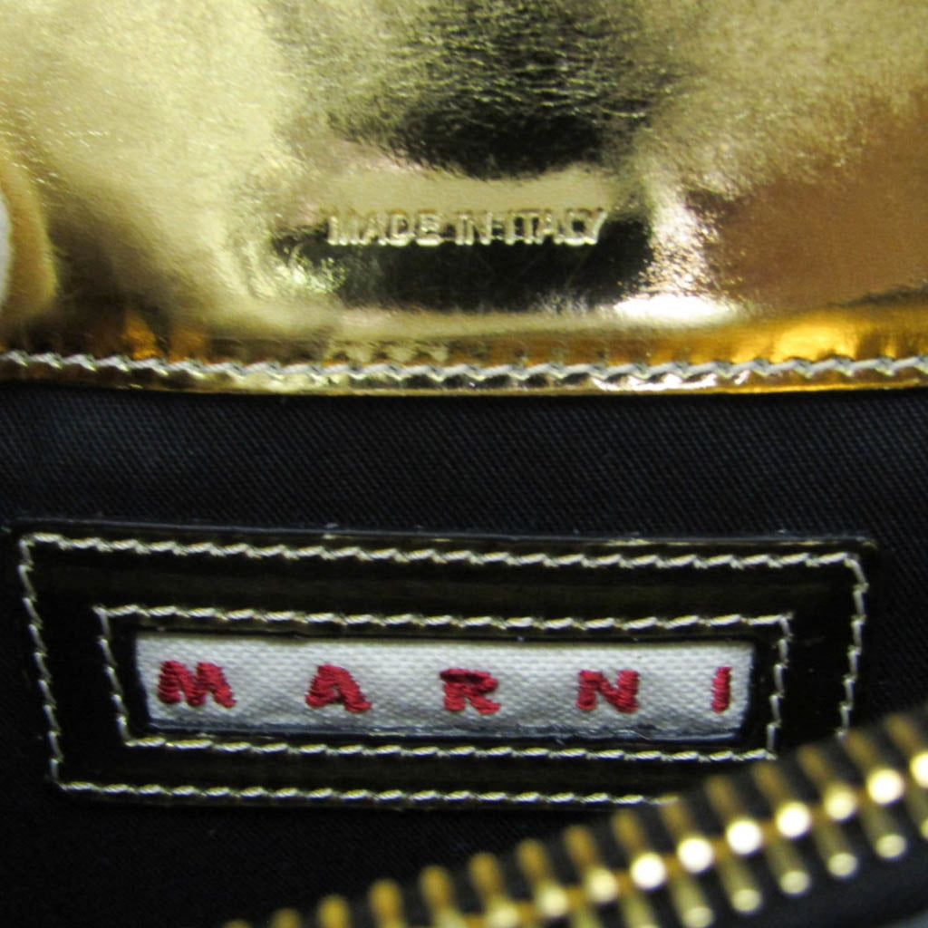 Marni Trunk Mini · Metallic Leather