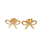 Tiffany Bow · Rose Gold Studs