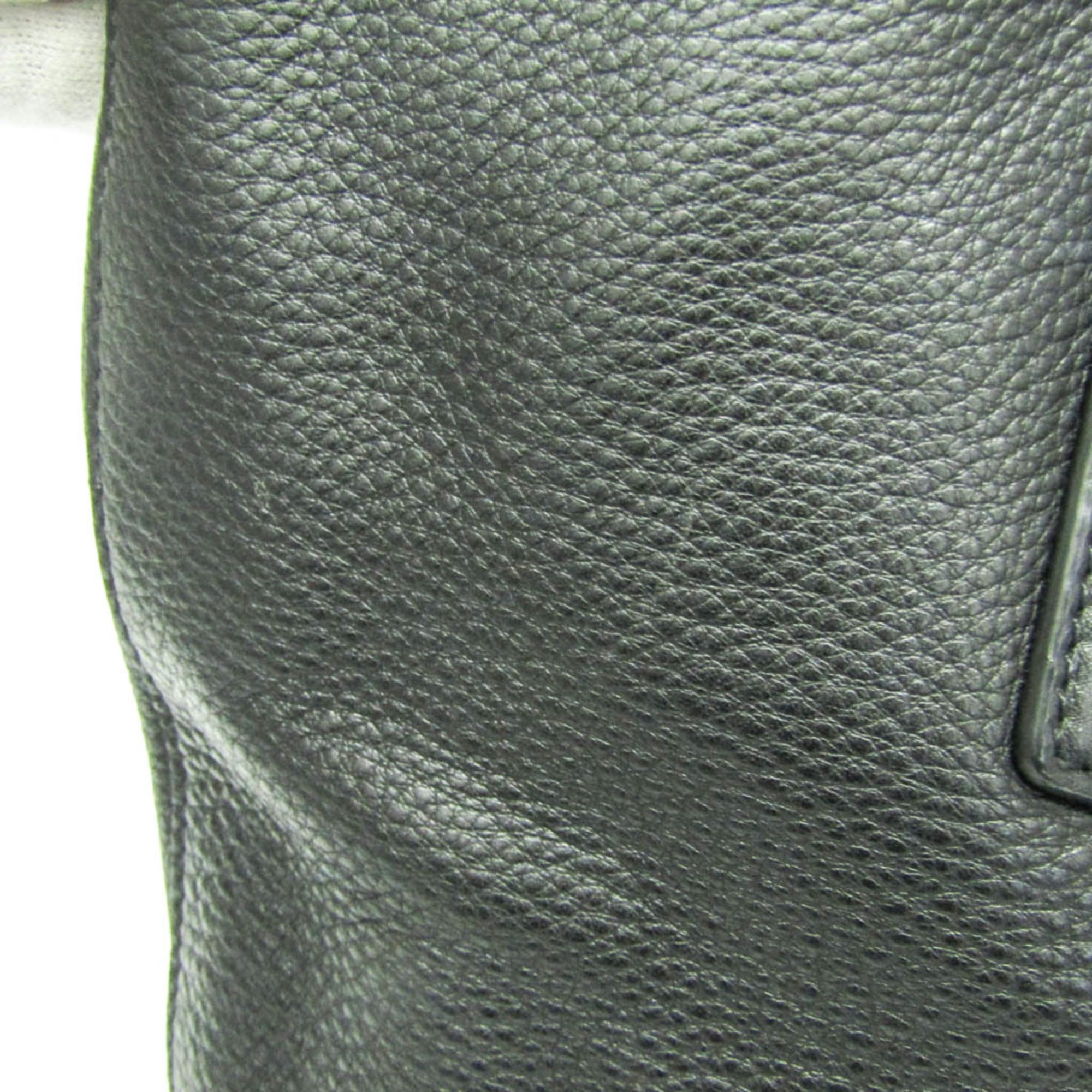 Prada Triangle Logo · Leather Tote