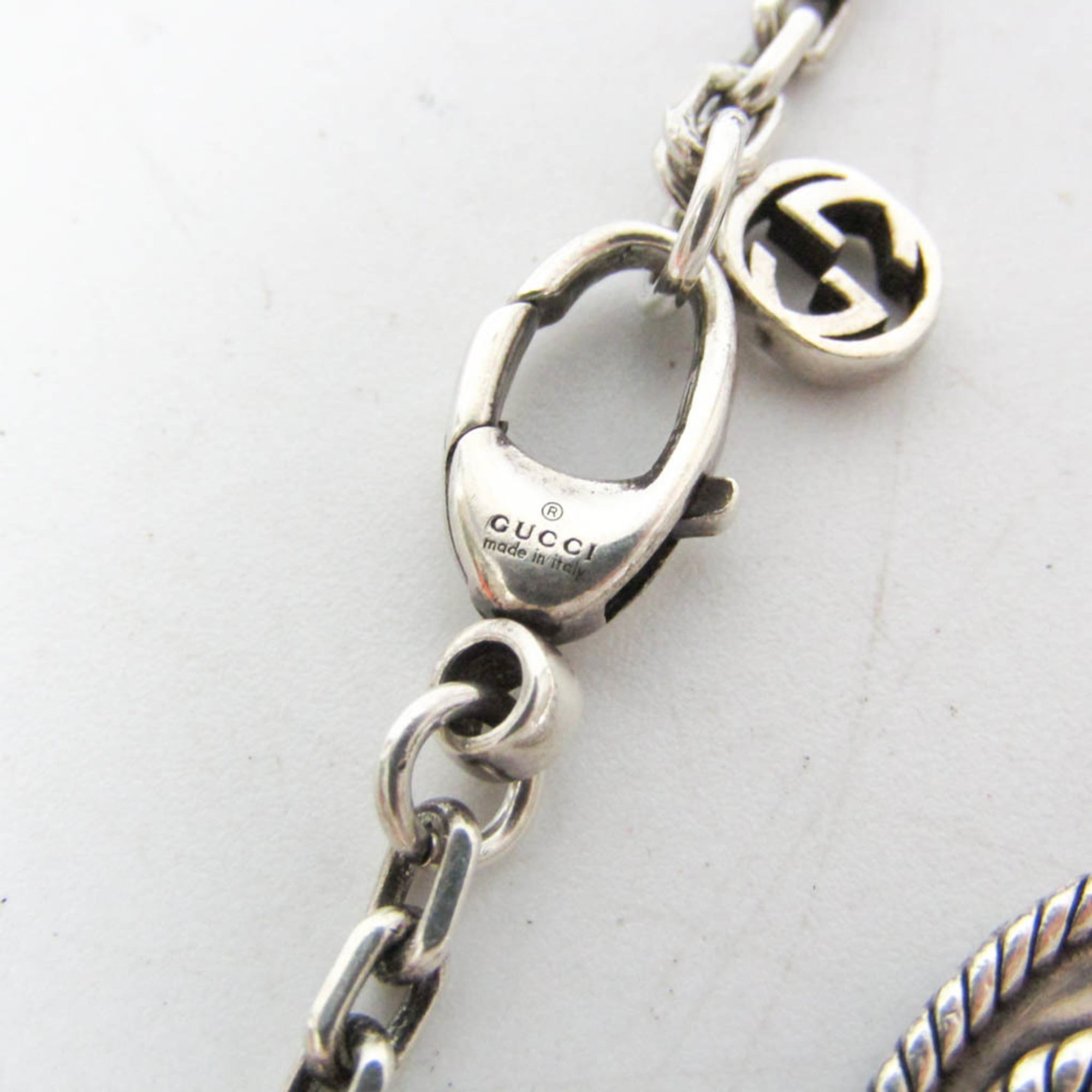 Gucci Double G · Silver 925 Charm Bracelet