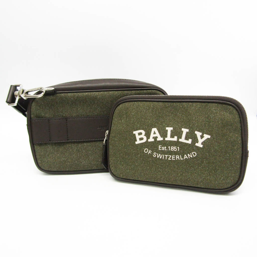 Bally · Canvas & Leather Shoulder Bag