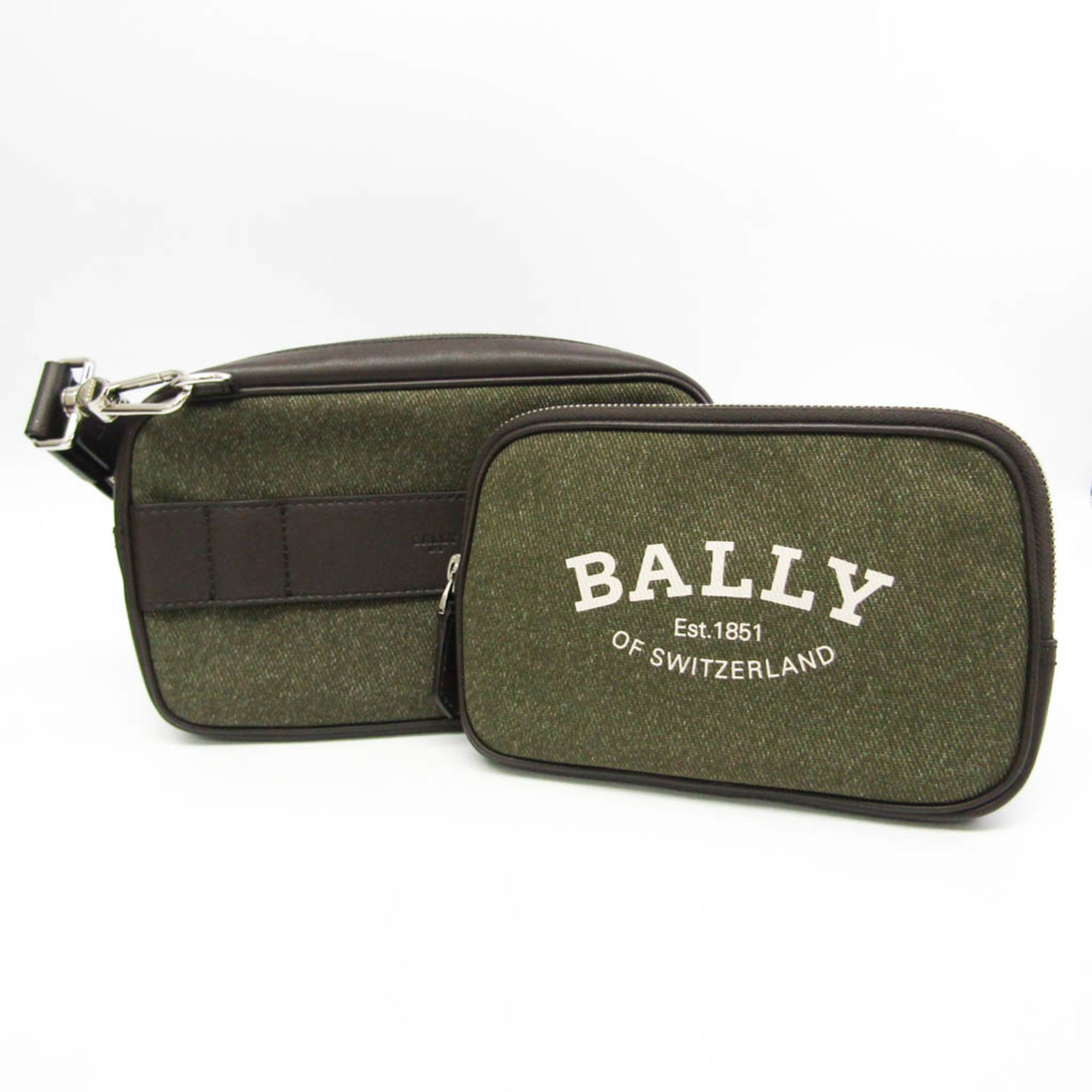 Bally · Canvas & Leather Shoulder Bag